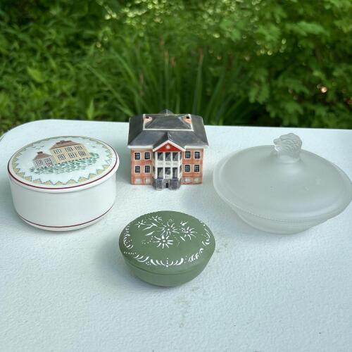 Collection of Four Decorative Trinket Boxes