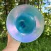 Pair of Iridescent Blue Art Glass Vases - 5