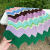 Pair of Crocheted Blankets - Two Sizes - 2