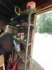 Metal Storage Unit with Contents