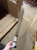 Military-Style Machete with Cord-Wrapped Handle and Canvas Sheath - 3