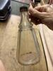 Large Lot Antique Clear Glass Bottles - 6