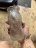 Large Lot Antique Clear Glass Bottles - 7