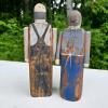 Cat Creek Creations Hand-Carved Wooden Folk Art Figurines - 2