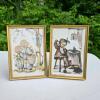 Pair of Framed Hummel Art Prints, Mid-20th Century