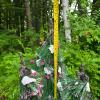 Set of 3 Artificial Tabletop Pine Trees with Flocked Branches and Red Berries - 5