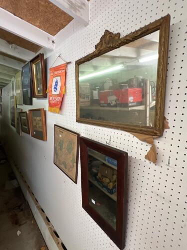 12 Wall Art Pieces: Framed Prints, Signed Limited Edition, Mirrors, Chromolithograph, Etc.