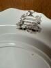 Antique R. Hall "Carolina" Brown Transferware Scalloped Edge Plate - 5