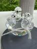 Swarovski Silver Crystal Ducklings in Nest Figurine - 2