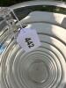 Clear Ribbed Glass Vase with Triple Ring Handles - 4