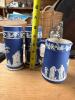 Wedgwood Blue Jasperware Tankards & Pitcher Set - 3