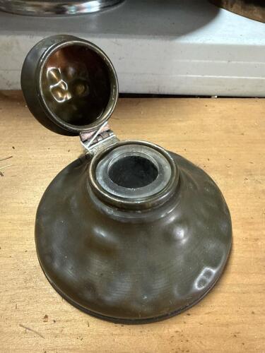 Apollo Studios New York Copper Hand-Hammered Inkwell