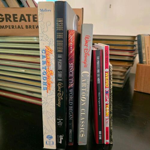 Lot of Disney & Hanna-Barbera Cartoon Art & History Books w/ Classic Comics