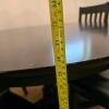 Black Round Dining Table Set with 4 Chairs, 45.25" Diameter, Solid Wood - 11