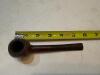 Straight Billiard Briar Pipe with Vulcanite Stem - 4