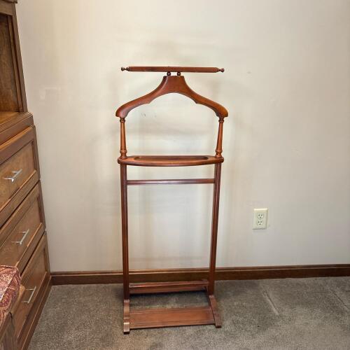 Vintage Butler Wood Valet Stand