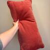 Pair of Rectangular Brick Red Decorative Throw Pillows - 4