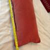 Pair of Rectangular Brick Red Decorative Throw Pillows - 5