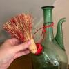 Pair of Green Glass Decorative bottles - 2