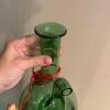 Pair of Green Glass Decorative bottles - 3