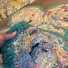 Pair of Small Handmade Colorful Braided Rag Rugs - 5