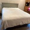 Queen Panel Bed Set with Metal Frame, Headboard, Perfect Fit Electric Blanket, Linens and Optional Mattress