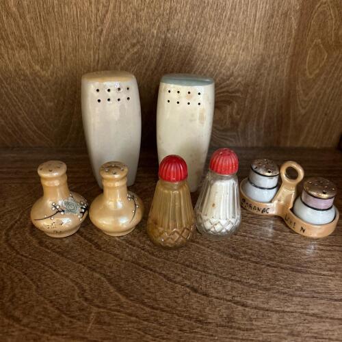 Mixed Lot of Eight Vintage Salt and Pepper Shakers