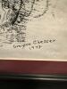 18" x 15" Framed Grayson Chesser Signed Canada Goose Ink Drawing - 2