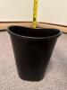 Essentials Black Plastic Waste Basket - 2