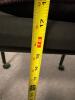 Black Utility Armchair with Casters - 9