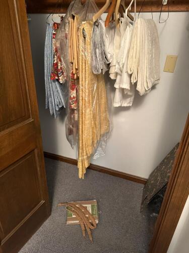 Large Lot Canopy Faux Silk & Vintage Floral Drapery Panels