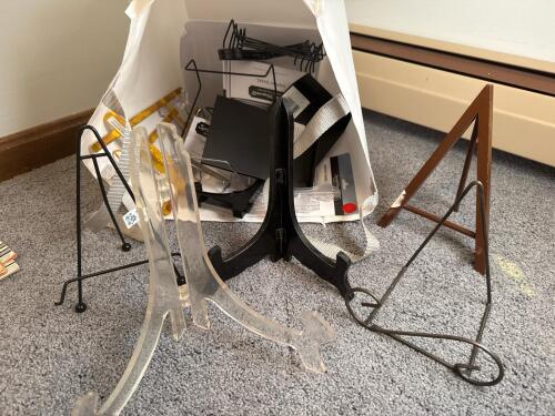 Assorted Display Easels & Plate Stand Collection