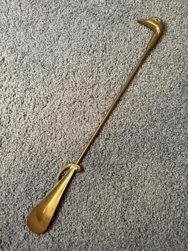 Brass Shoehorn with Duck Head Handle