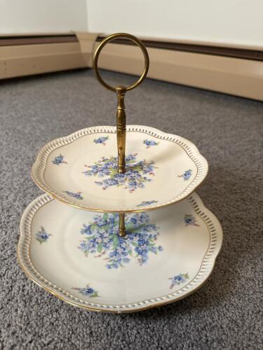 Schumann Arzberg Germany 2-Tier Porcelain Cake Stand