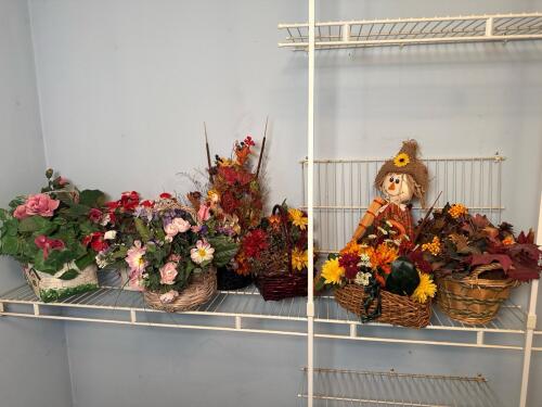 Assorted Seasonal Artificial Floral Arrangement Collection