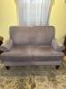 Brown Loveseat Sofa - 2