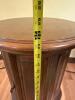 Traditional Round Wooden End Table Cabinet - 5