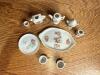 Miniature Porcelain Dollhouse Tea Set - 2
