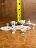 Miniature Porcelain Dollhouse Tea Set - 3