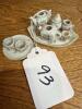 Miniature Porcelain Dollhouse Tea Set - 5
