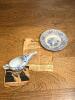 Flow Blue Ceramic Pap Feeder & Saucer Set