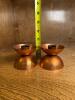 Mid-Century Modern Copper Candle Holders - 3