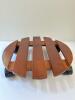 Wooden Plant Caddy with 4 Wheels