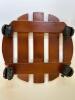 Wooden Plant Caddy with 4 Wheels - 3