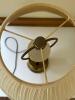 Classic Table Lamp with Pleated Off-White Shade - 2
