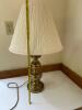 Classic Table Lamp with Pleated Off-White Shade - 4