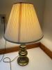 Classic Table Lamp with Pleated Off-White Shade - 5