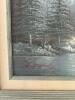 Original Signed Painting, Framed 20.5"x17" Approximately, Mountain River Snow Scene - 3