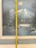 Original Signed Painting, Framed 20.5"x17" Approximately, Mountain River Snow Scene - 4