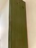 Green Wood Wall Shelf with Decorative Metal Brackets - 3